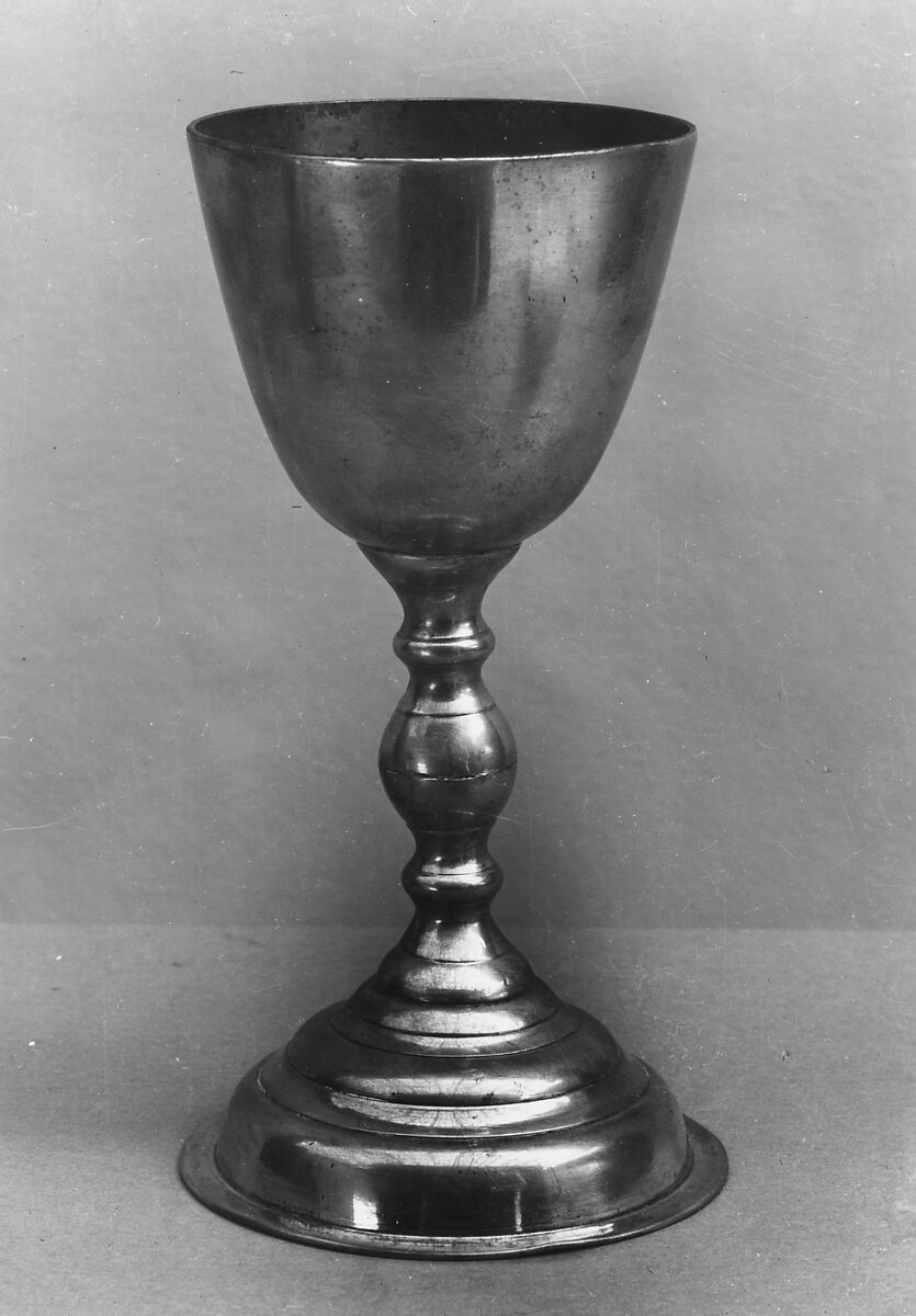 Chalice, Timothy Bridgen (1774–1819), Pewter, American 