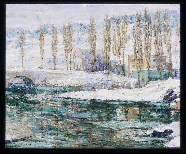 Winter, Ernest Lawson (American (born Canada), Halifax 1873–1939 Miami, Florida), Oil on canvas, American 