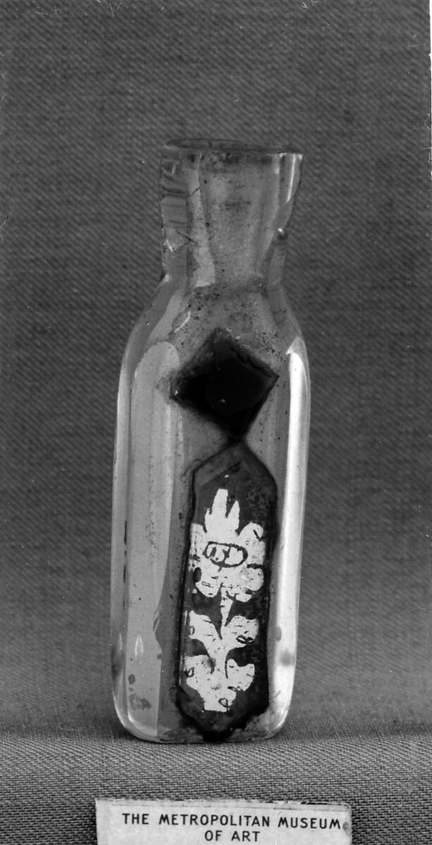 Miniature bottle, Glass, German or Austrian 