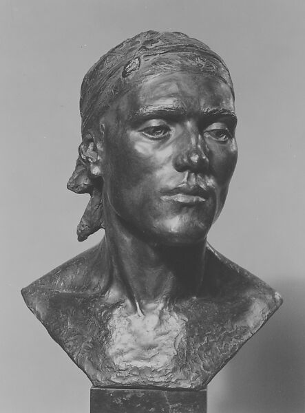 Head of a Spanish Peasant, Gertrude Vanderbilt Whitney (American, New York 1875–1942 New York), Bronze, American