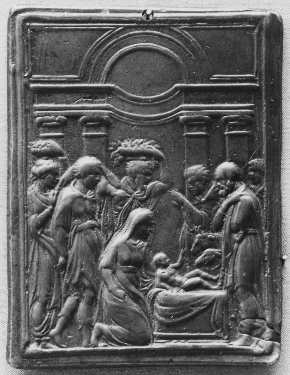 Adoration of the Shepherds, Valerio Belli (Il Vicentino) (1468–1546), Bronze, Italian, Vicenza 