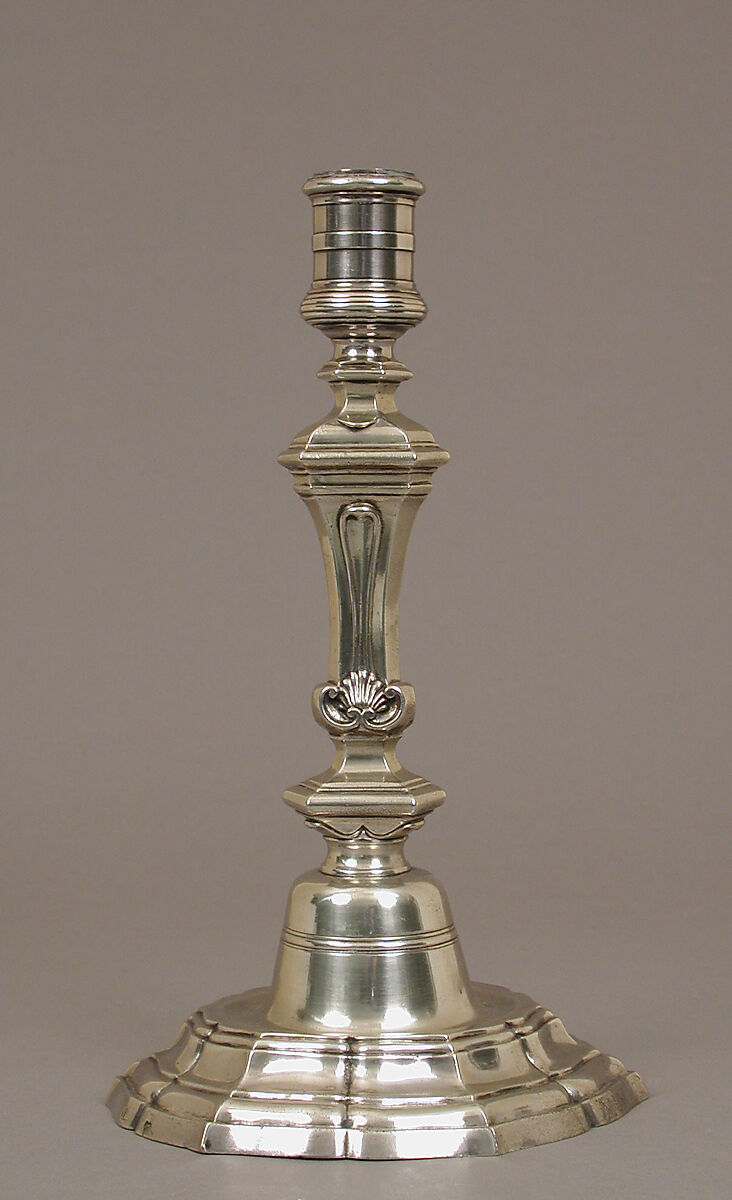 Candlestick, Silver, possibly French 