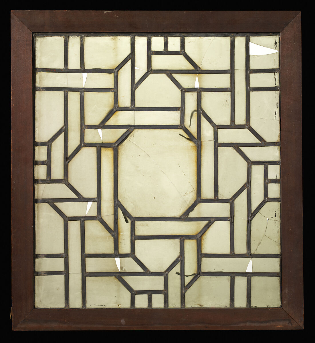 Panel from a window, Stained glass, British 