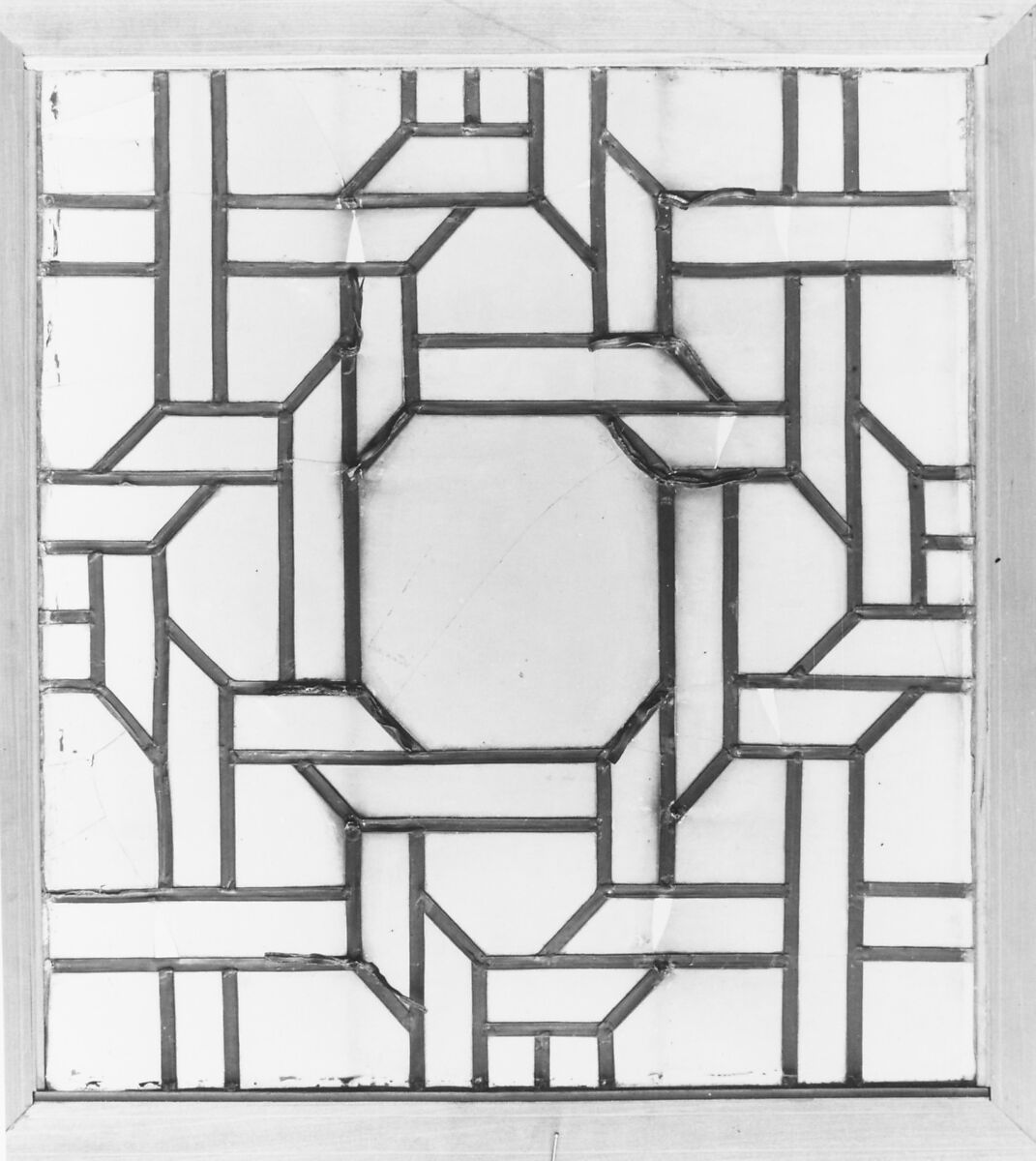 Panel from a window, Stained glass, British