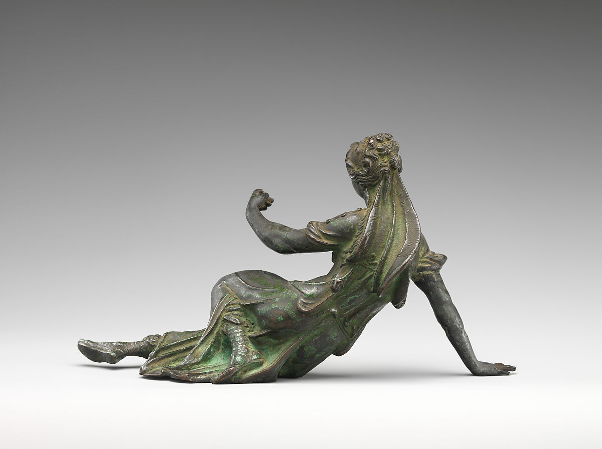 Reclining female figure, Manner of Guglielmo della Porta (Italian, Porlezza, near Lake Lugano ca. 1500–1577 Rome), Bronze, Southern Germany