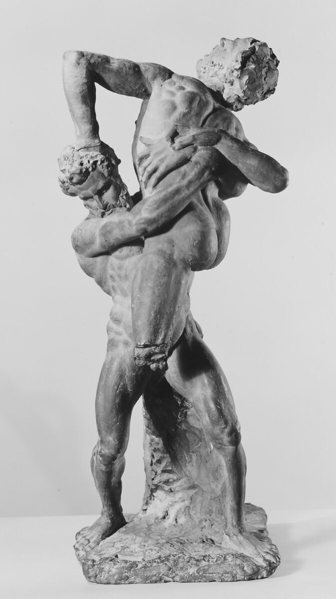 Hercules and Antaeus, Style of Giambologna (Netherlandish, Douai 1529–1608 Florence), Terracotta, Italian, Florence 