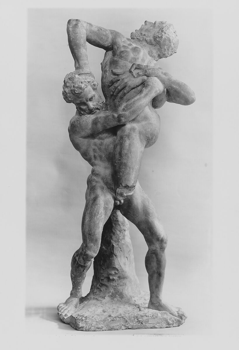 Hercules and Antaeus, Style of Giambologna (Netherlandish, Douai 1529–1608 Florence), Terracotta, Italian, Florence