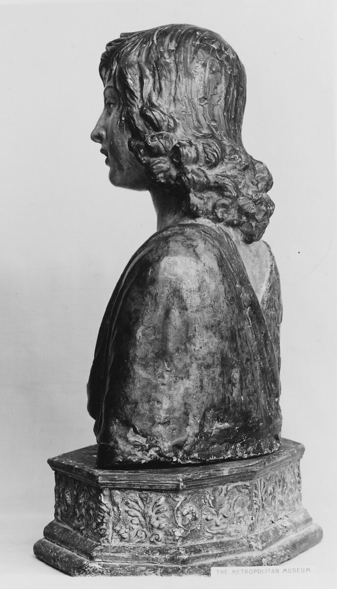 Saint John the Baptist, Polychrome terracotta, Italian, Florence