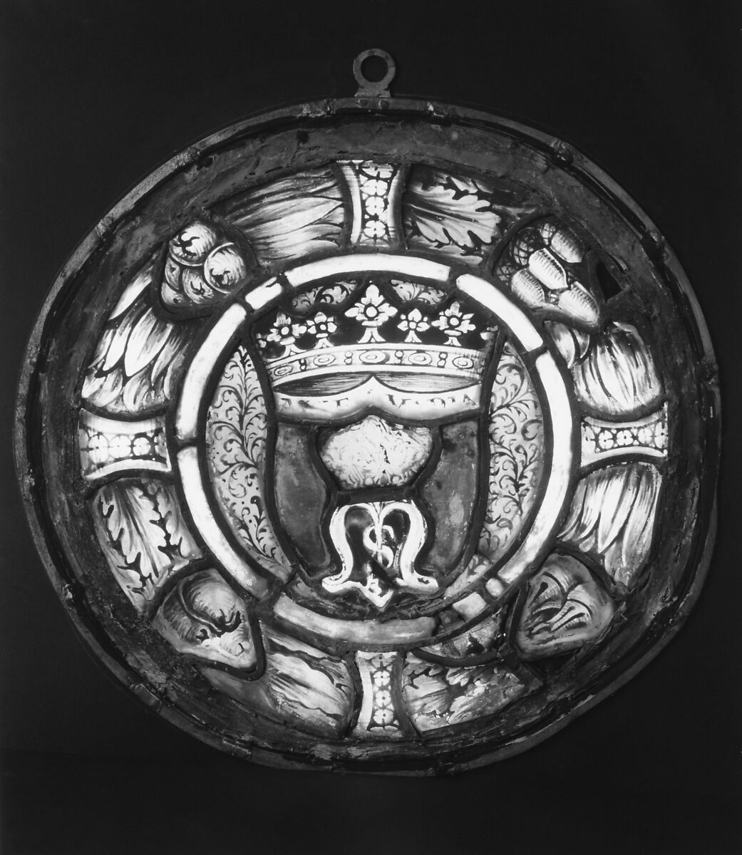 Roundel, Stained glass, possibly Italian, Florence