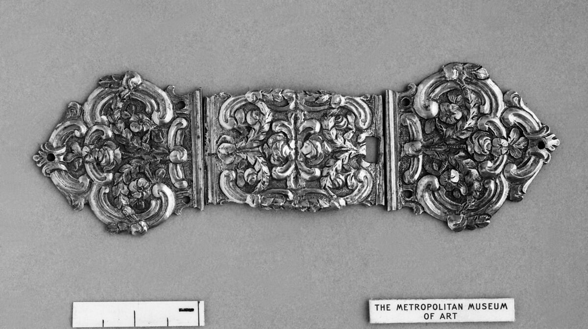 Book clasp, Silver gilt, possibly French 