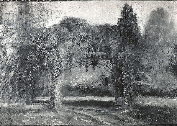 Port Cochere at 39 Elm Street, Worcester, Mass., Miriam Washburn (American, Worchester, Massachusetts 1865–1930 Worchester, Massachusetts), Oil on canvas, American 
