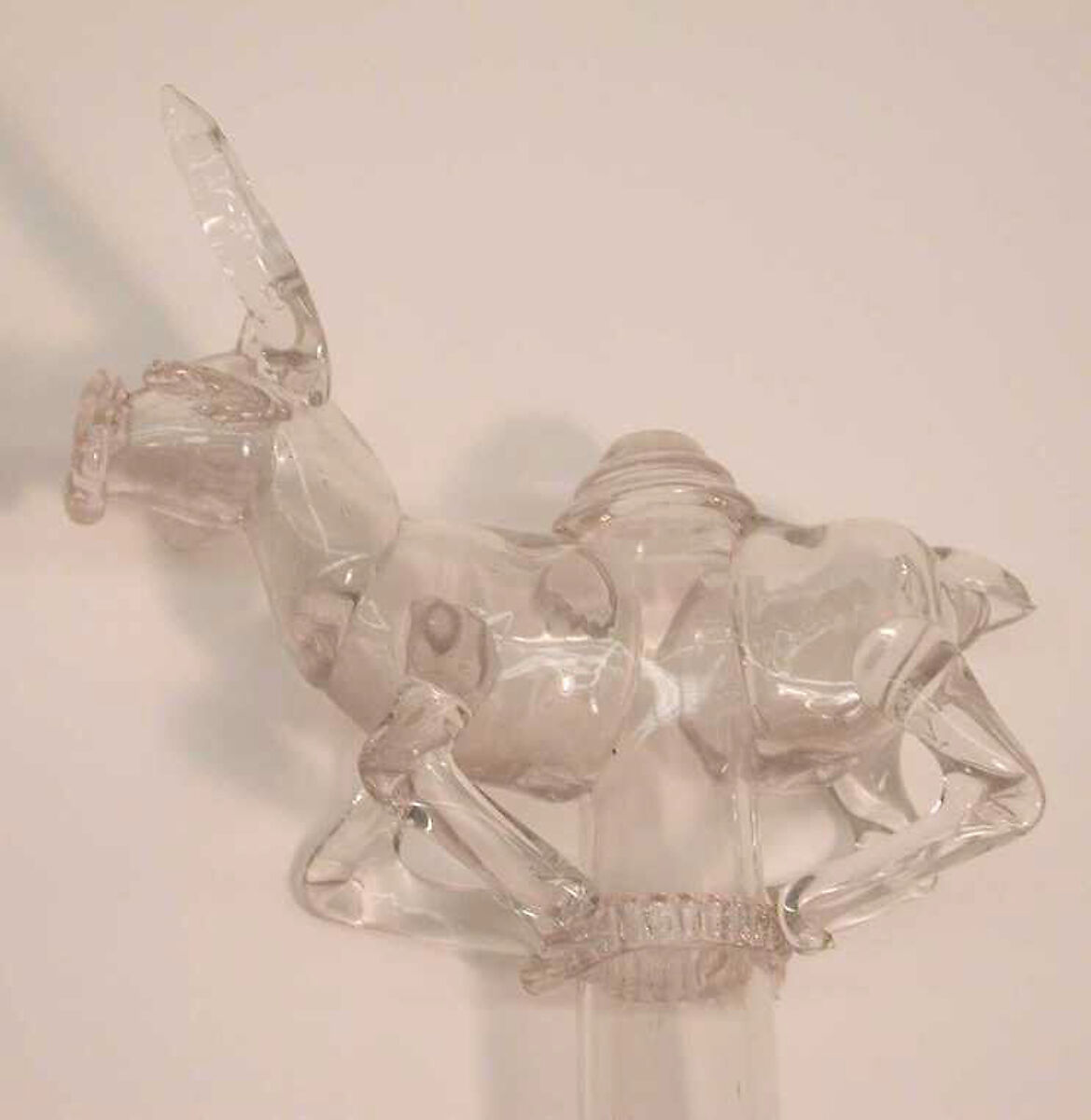 Part of a siphon, Glass, probably German