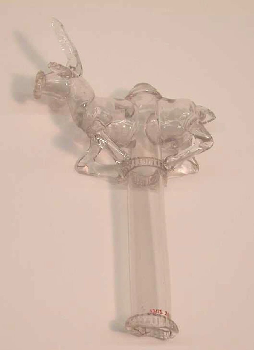 Part of a siphon, Glass, probably German