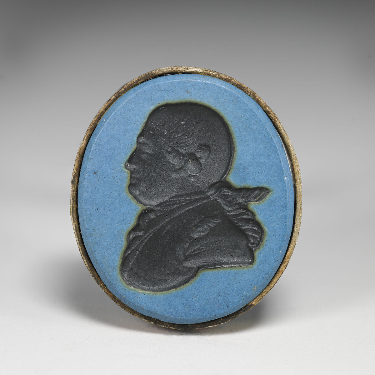 Intaglio, Josiah Wedgwood (British, Burslem, Stoke-on-Trent 1730–1795 Burslem, Stoke-on-Trent), Jasperware, British, Etruria, Staffordshire 