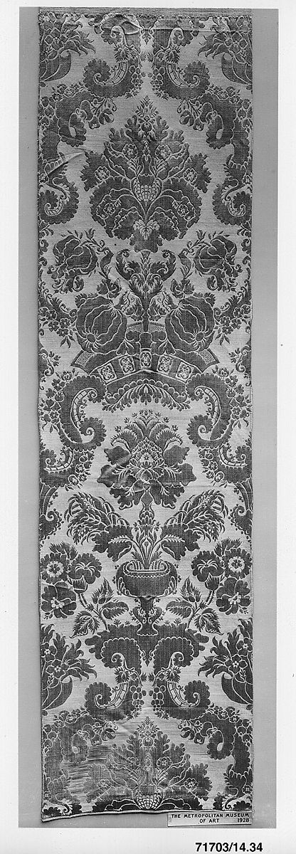 Lengths of brocatelle used as wall covering | Italian, Venice | The ...