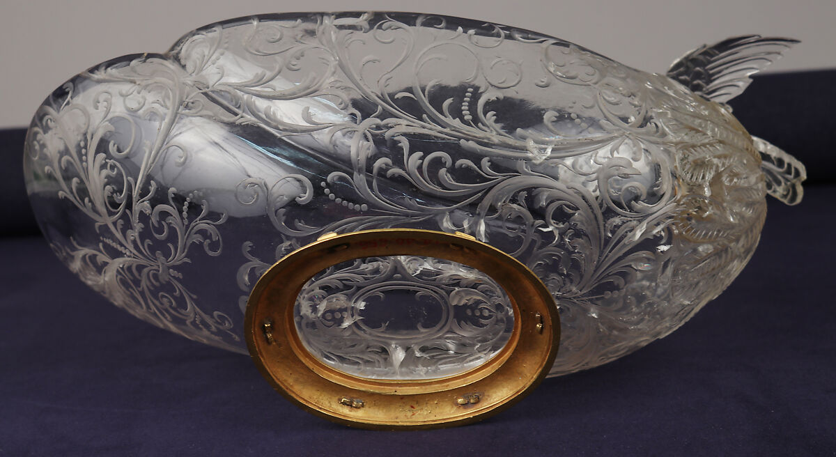 Cup, Mounts after a design by Reinhold Vasters (German, Erkelenz 1827–1909 Aachen), Rock crystal, gold, enamel, jewels, Italian, Milan