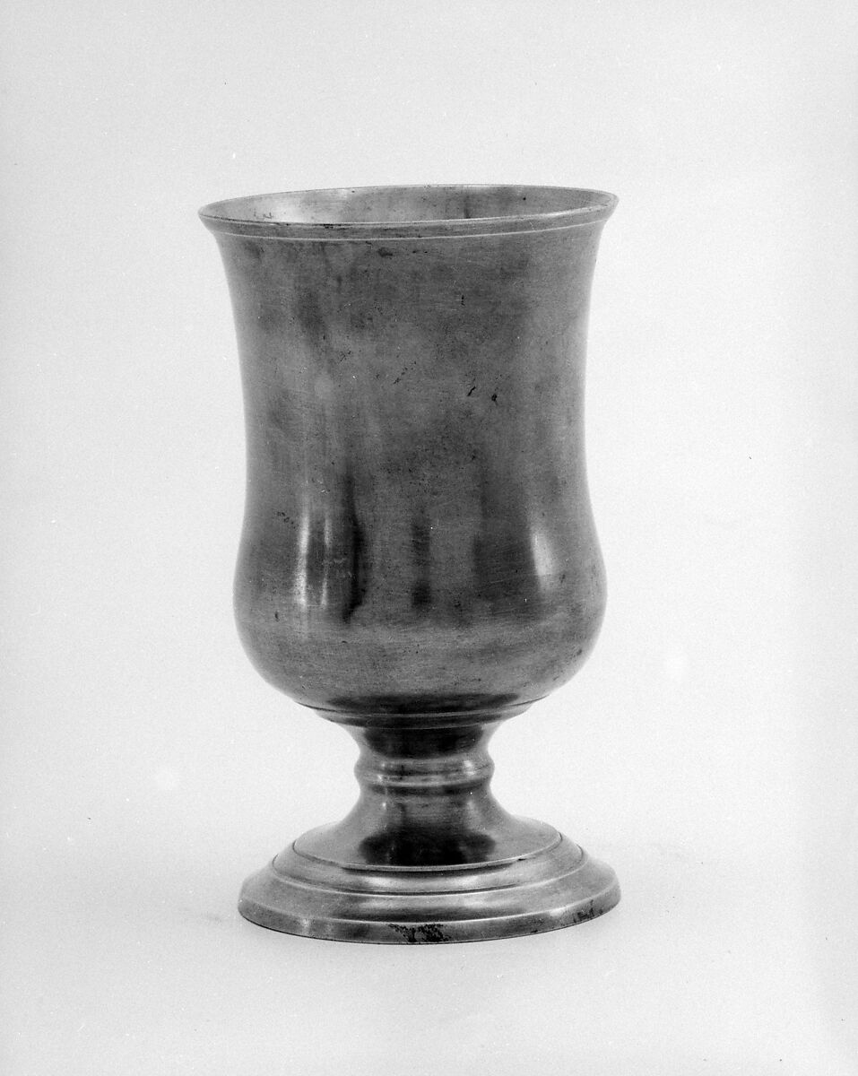 Chalice, Israel Trask (1786–1867), Pewter, American 