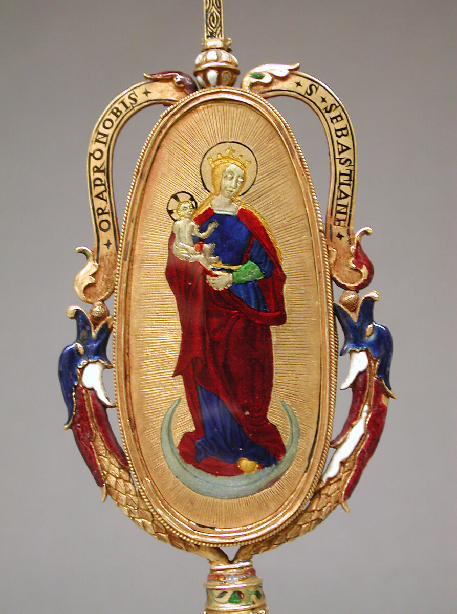 Triptych, Gold, enamel, jasper, probably French