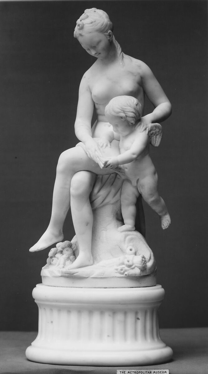 Venus Instructing Cupid, Marble, French 