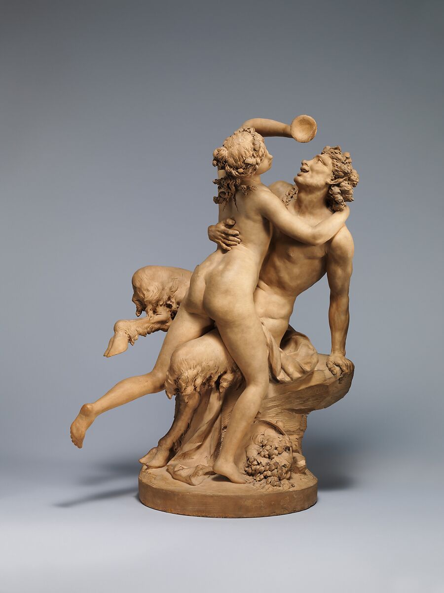 The Intoxication of Wine, Clodion (Claude Michel)  French, Terracotta, French, Paris