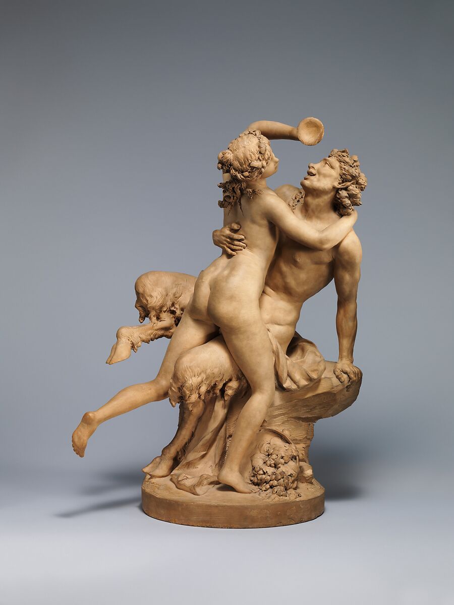 The Intoxication of Wine, Clodion (Claude Michel) (French, Nancy 1738–1814 Paris), Terracotta, French, Paris 