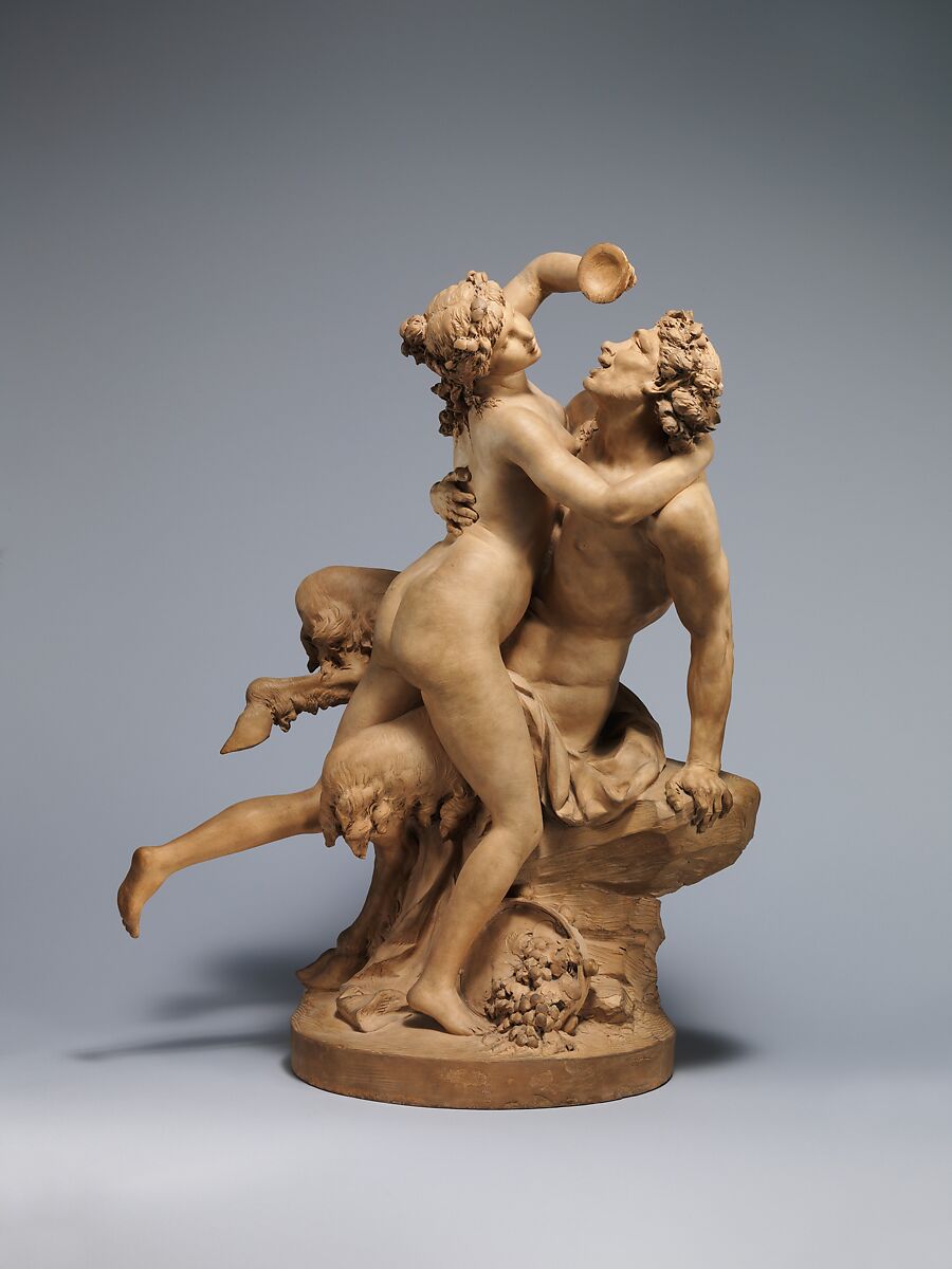 The Intoxication of Wine, Clodion (Claude Michel) (French, Nancy 1738–1814 Paris), Terracotta, French, Paris