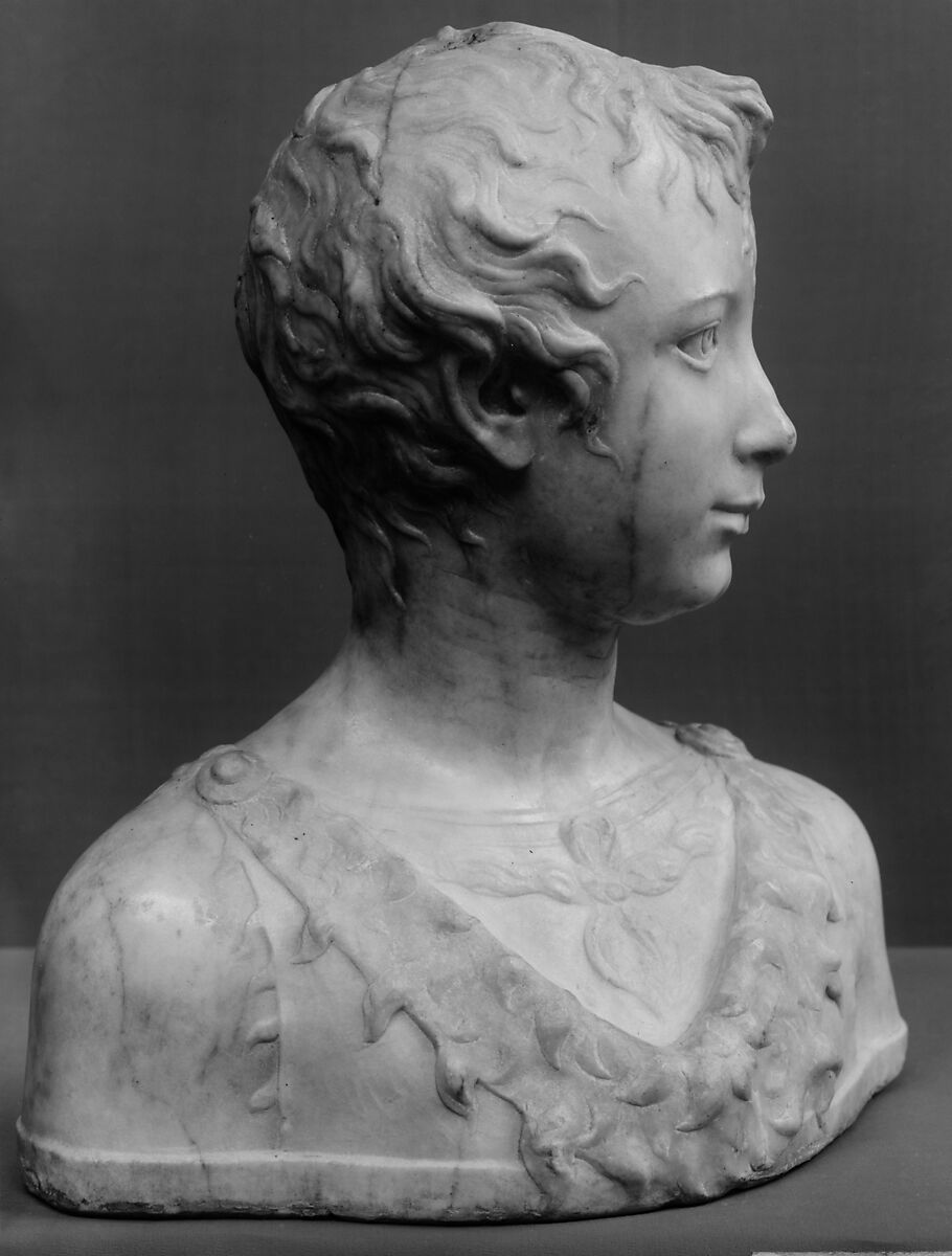 Young Saint John the Baptist, Mino da Fiesole (Mino di Giovanni) (Italian, Papiano or Montemignaio 1429–1484 Florence), Marble, Italian, Florence