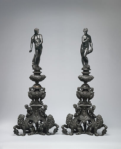 Andiron with figure of Vulcan (one of a pair)