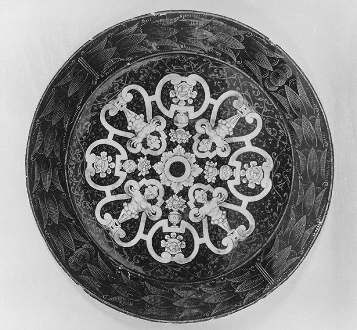 Isaac and Rebecca, Suzanne de Court (French, active 1575–1625), Painted enamel on copper, partly gilt, French, Limoges