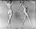 Study: Two Female Figures