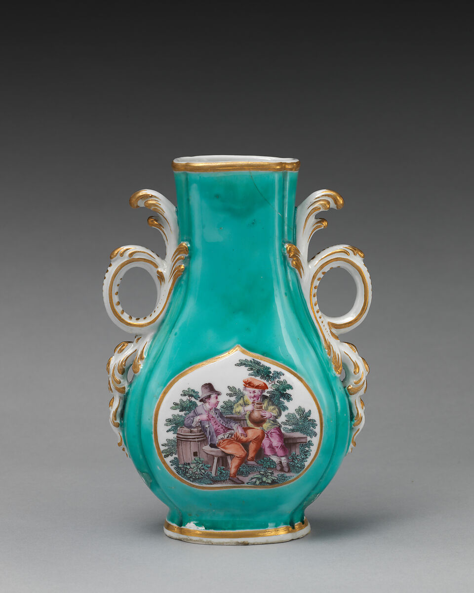 Vase, Chelsea Porcelain Manufactory (British, 1744–1784), Soft-paste porcelain, British, Chelsea 