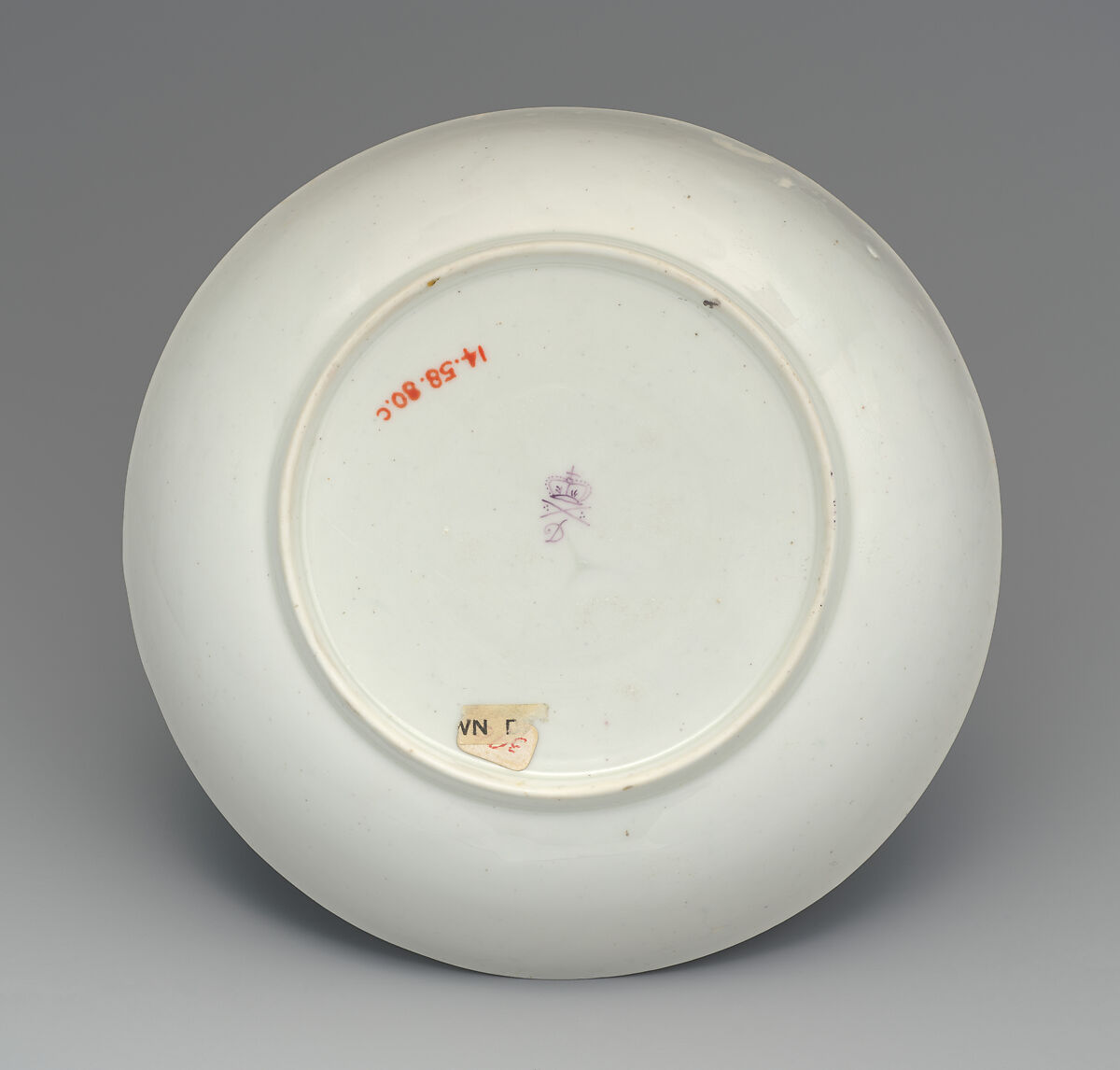 Chocolate cup with cover and saucer, Crown Derby (British, 1750–present), Soft-paste porcelain, British, Crown Derby