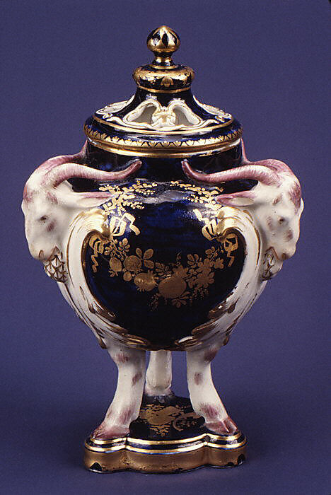 Incense burner, Derby Porcelain Manufactory (British, Chelsea-Derby period, 1769–1784), Soft-paste porcelain, British, Chelsea-Derby 