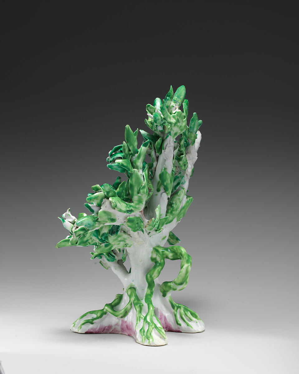 Parrots, Bow Porcelain Factory (British, 1747–1776), Soft-paste porcelain, British, Bow, London