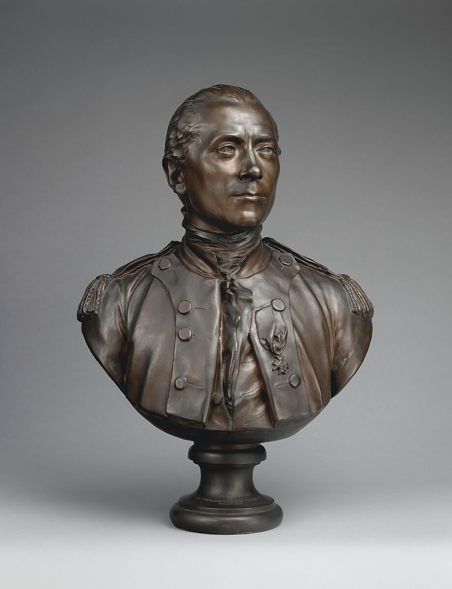 John Paul Jones (1747–1792), After a model by Jean Antoine Houdon (French, Versailles 1741–1828 Paris), Bronze, French 