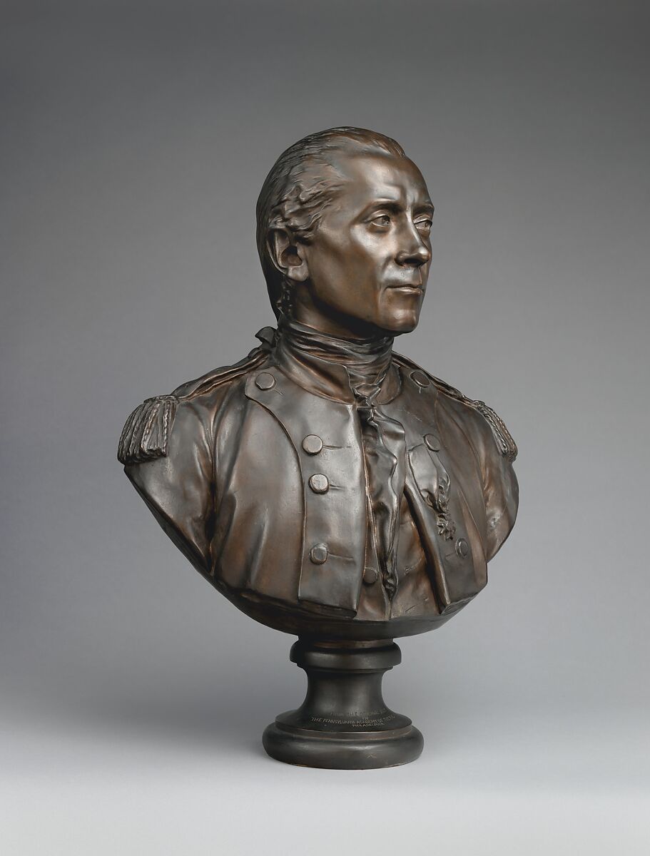 John Paul Jones (1747–1792), After a model by Jean Antoine Houdon (French, Versailles 1741–1828 Paris), Bronze, French