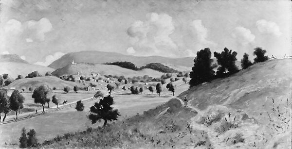 Delaware Water Gap Village, Louis Michel Eilshemius (American, Newark, New Jersey 1864–1941 New York), Oil on canvas, American 