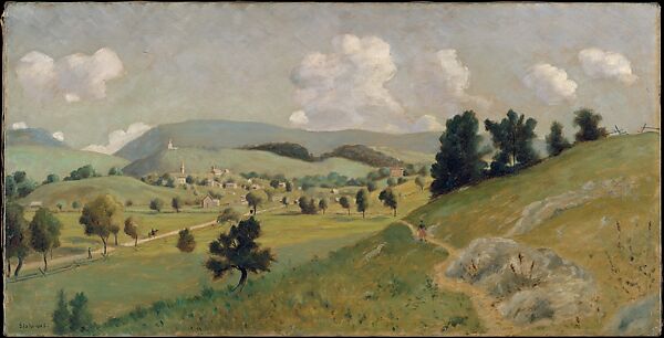 Delaware Water Gap Village, Louis Michel Eilshemius (American, Newark, New Jersey 1864–1941 New York), Oil on canvas, American