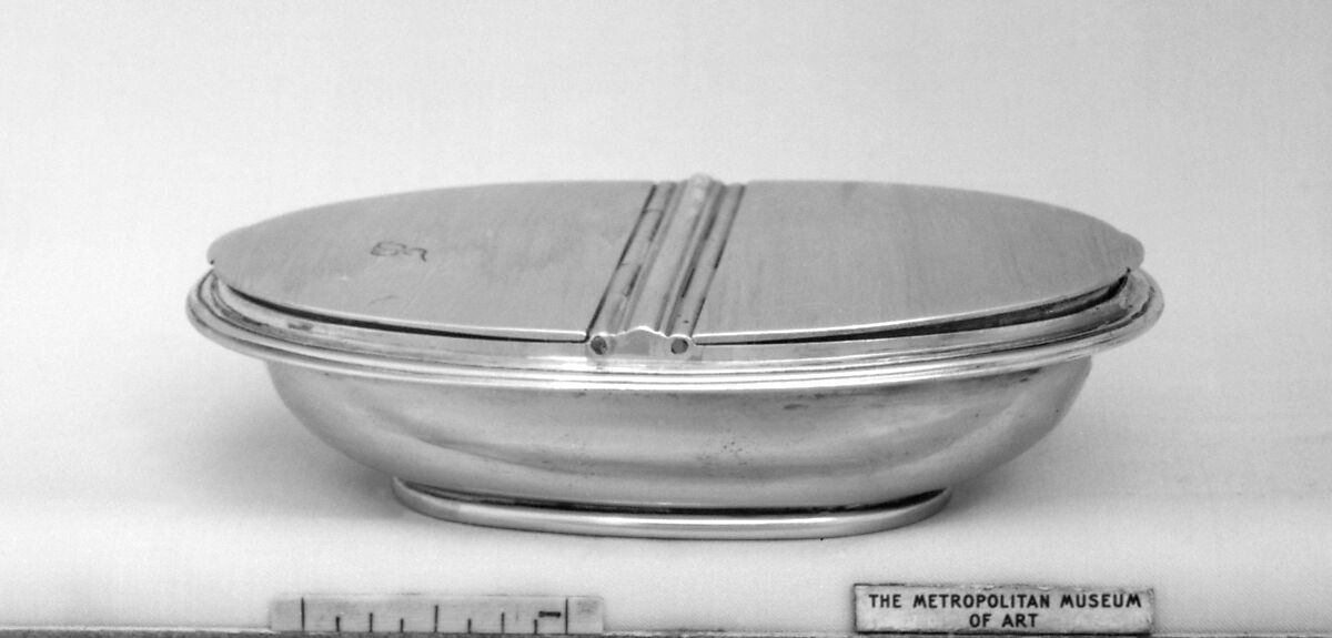 Double salt box, Carl Bojanowski (recorded 1825–60), Silver, parcel gilt, Russian, St. Petersburg 