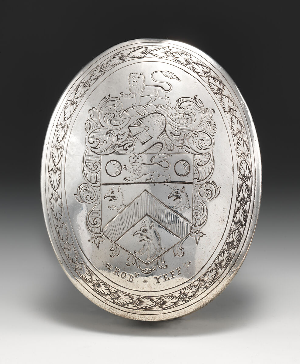 Tobacco box inscribed with the name Robert Yeff, Probably by Thomas Hartwell (active 1702–3), Silver, Irish, Dublin