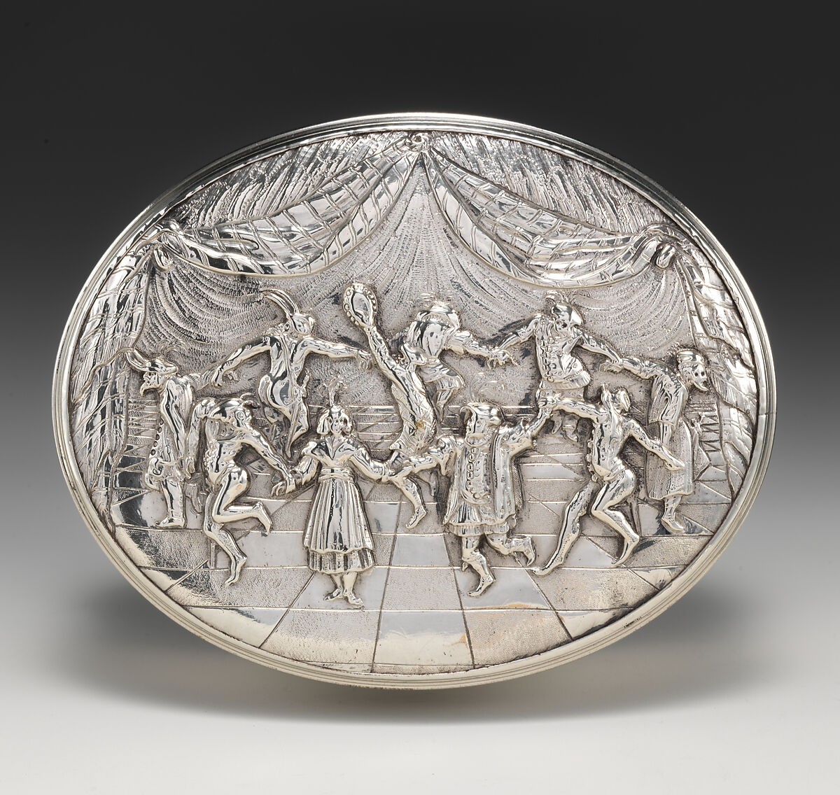 Tobacco box, Silver, British 