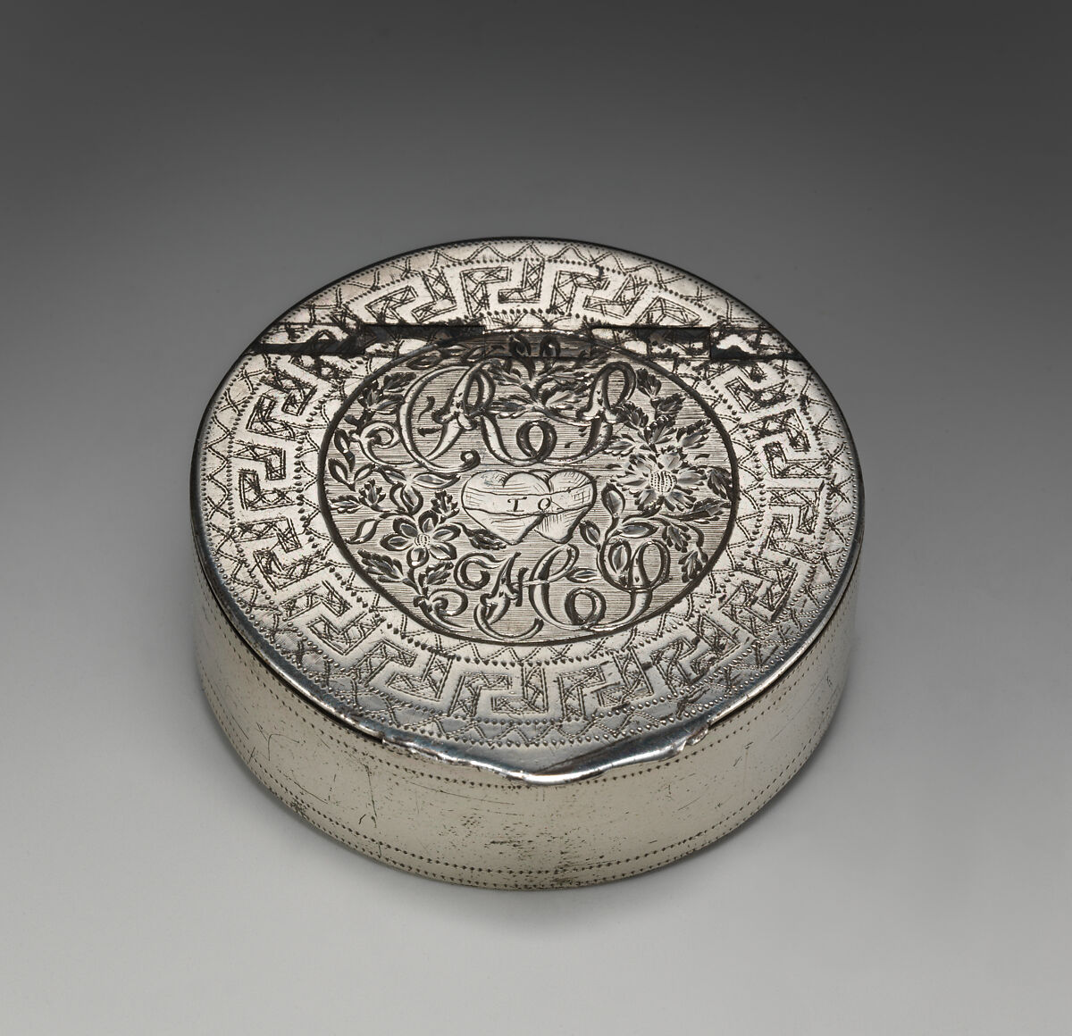 Snuffbox, Probably by Richard Sawyer, Silver, Irish, Dublin 