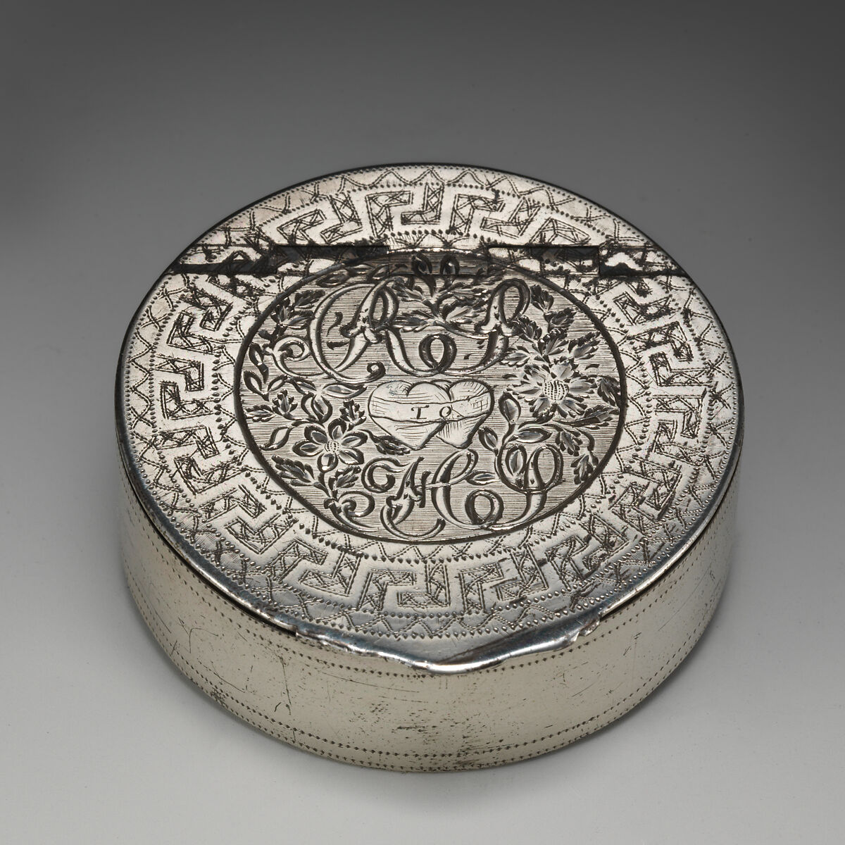 Snuffbox, Probably by Richard Sawyer, Silver, Irish, Dublin