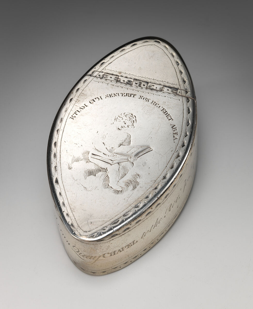 Snuffbox, James Kennedy (Quarter Brother 1768, died 1803), Silver, Irish, Dublin 