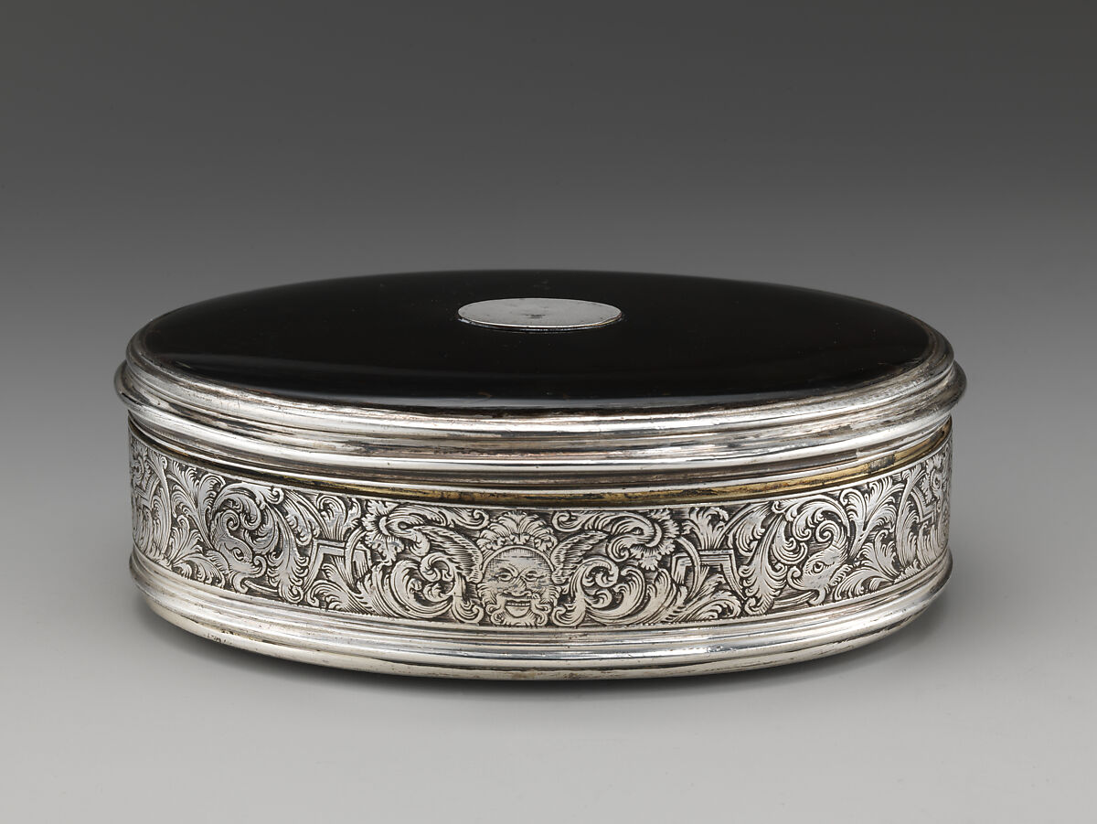 Box, Probably by John Lacy, Silver, tortoiseshell, British, London