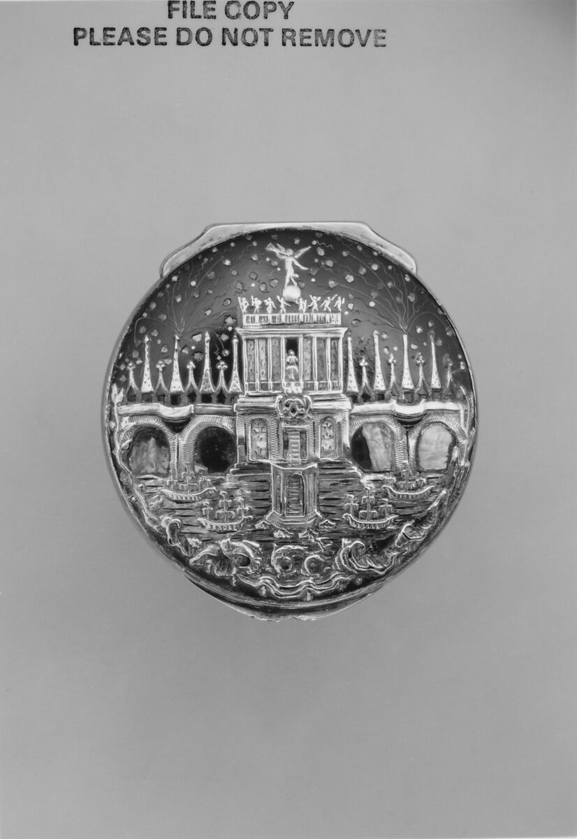 Snuffbox, Silver, tortoiseshell, mother-of-pearl, French