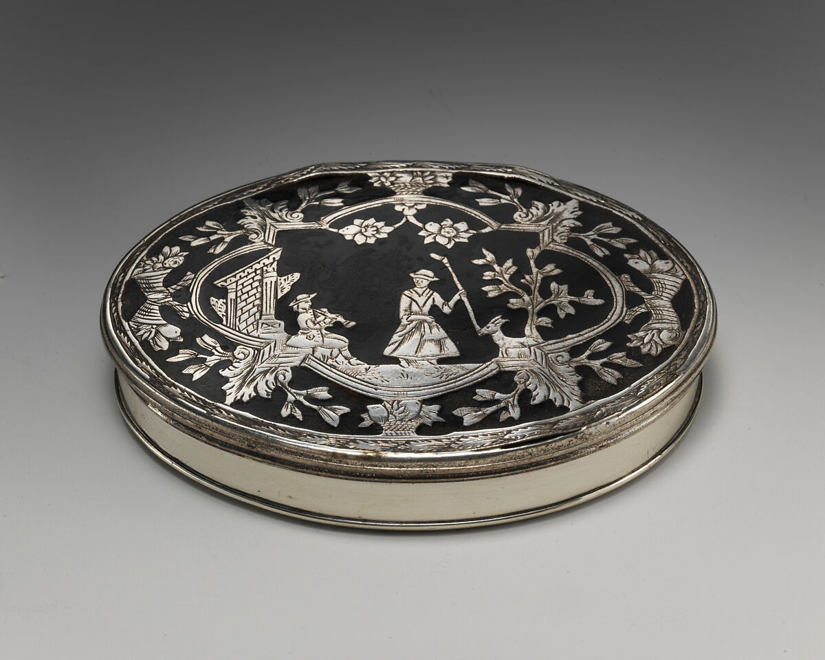 Box, Silver, tortoiseshell, British or French