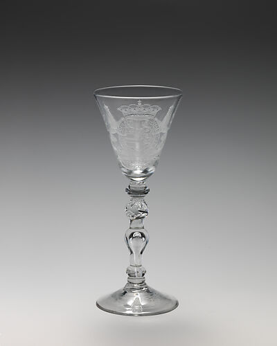Wineglass with arms of William V, Prince of Orange