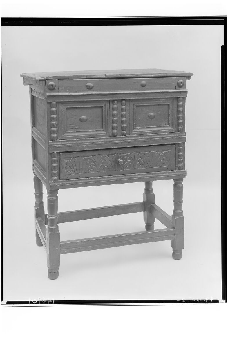 Chamber Table, Oak, pine, maple, American