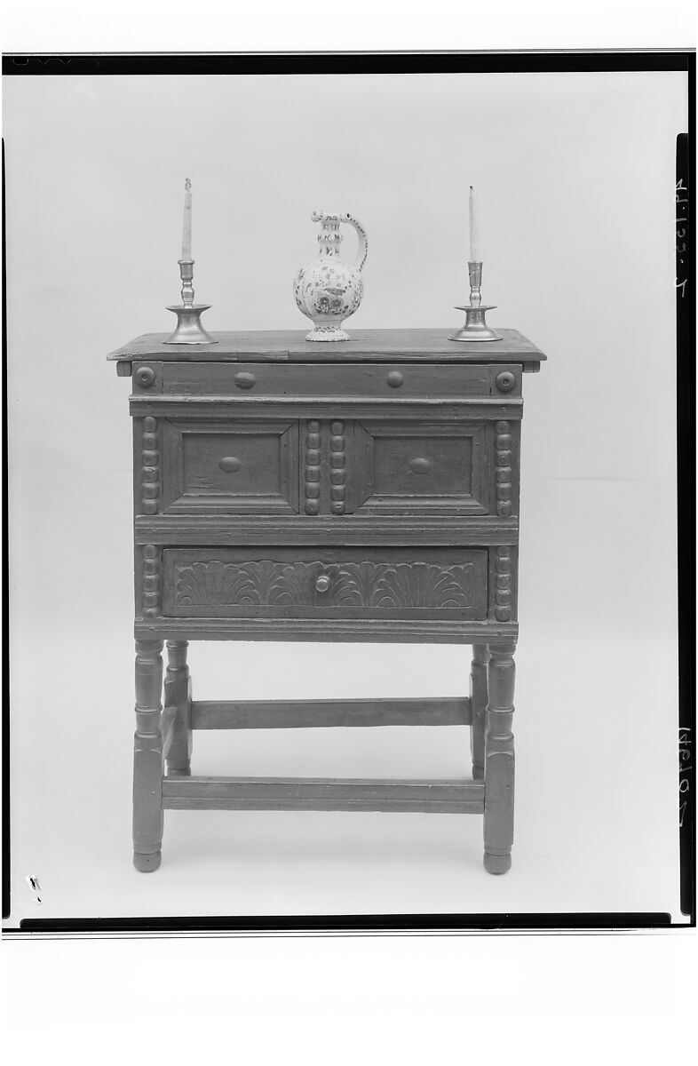 Chamber Table, Oak, pine, maple, American